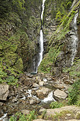 Hell waterfall, Lys valley, Cazeaux-de-Larboust, Haute-Garonne, France