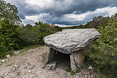 Dolmen of Champvermeil, prehistoric site, Ardèche, France
