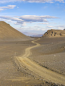4x4 track in the north eastern interior highlands of Iceland in the Vatnajoekull National Park, a UNESCO world heritage. Europe, Northern Europe, Iceland