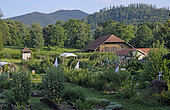 Wesserling Park, garden, farm, Husseren-Wesserling, Haut-Rhin, France
