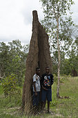 Termite nest, Wasur National Park, West Papua