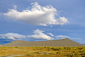 Hverfjall Crater, a tuff ring volcano. Landscape at lake Myvatn. Europe, Northern Europe, Iceland