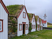 The historic farm Laufas near Akuryeri, now an open air museum. Europe, Northern Europe, Iceland
