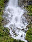 Beilstein waterfall. Oetztal Alps in the nature park Oetztal near village Obergurgl. Europe, Austria, Tyrol