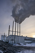 Thermal plant for the production of hot water for district heating, powered by coal, Berdigestiakh, Republic of Sakha, Russia