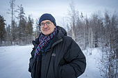 Portrait of Nikita Tananaev, hydrology researcher specializing in melting permafrost and working at the Yakutsk Permafrost Institute, Dikimdya, Republic of Sakha, Russia