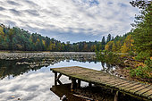 Liesbach pond, autumn, Moselle, France