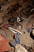 Ch’ullpa Sepulchre, Funeray tower, Señoríos de los Lipes culture (1200-1450), the bodies were deposited in crevices of the volcanic tufa, Necopolis, San Juan del Rosario, Bolivia