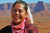 Navajo girl, Colorado Plateau, USA