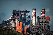 Industrial zone of Dunkerque, Nord, France,