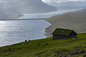 Lake Eidi, Funningur, Eysturoy, Faroe Islands, Denmark.