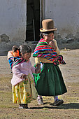 Aymara children near Lake Titicaca, Bolivia