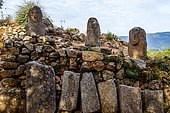 Central monument with menhir statues, Filitosa archaeological site, Corsica, Filitosa, Corsica, France, Europe