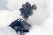 Volcán de Fuego (Volcano of fire) eruption, Sierra Madre de Chiapas, Guatemala