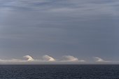 Kelvin-Helmholtz instability, clouds over the sea, Drake Passage, Argentina, South America