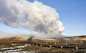 Gunnuhver geothermal area on Reykjanes peninsula, Iceland. Gunnuhver geothermal area on Reykjanes peninsula during winter. europe, northern europe, iceland, February