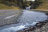 Stjornarfoss waterfall on the Stjorn River, Iceland.