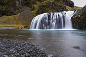 Stjornarfoss waterfall on the Stjorn River, Iceland.