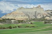 Castillo de Sora: medieval fortress of Muslim origin, a property of cultural interest located in the Cinco Villas region, province of Zaragoza. From the summit the view extends from the Pre-Pyrenees to the Ebro valley and the Aragonese side of the Bardenas Reales. Spain
