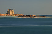 Quiberon peninsula, Turpault castle in the background, Morbihan, Brittany, France