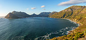 View from Chapman's Peak Drive view site towards Hout Bay. Cape Town. Western Cape. South Africa