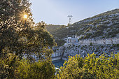 Sainte-Croix du Verdon dam in summer, Provence Alpes Côte d'Azur, France.