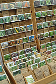 Display for vegetable seed sachets