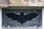 Entrance to a bat shelter, Pas de Calais, France