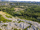Landscapes of the Alpilles Regional Nature Park, Provence, France