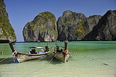 Boats, Koh Ley, Maya Bay, Ko Phi Phi Leh, Thailand, Asia