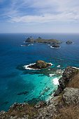 View from Malabar hill onto some islets off Lord Howe Island, New South Wales, Australia, Oceania