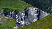 Runoff erosion, Ecrins National Park, Alps, France