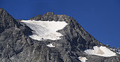 Glacier of the Massif de la Meije in early summer, Ecrins National Park, Alps, France