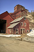 Copper mine buildings (1911-1938) at Kennecott, Wrangell-St. Elias National Park, Alaska, USA