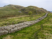 Hadrian's Wall, Once Brewed area, Northumberland National Park, England
