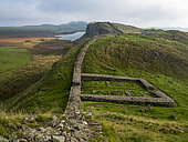 Hadrian's Wall, Once Brewed area, Northumberland National Park, England