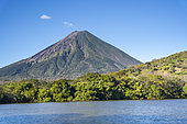 Laguna Charco Verde and Concepcion Volcano on Ometepe Island, Nicaragua