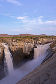 View of the main waterfall on the Orange River at Augrabies Falls National Park. Northern Cape. South Africa.