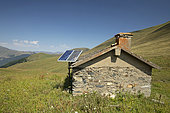 Solar panel, Roumingau hut, Bagnères-de-Luchon, Haute-Garonne, France