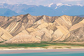 Tien Shan Mountains surrounding Lake Toktogul, Kyrgyzstan