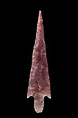Arrowhead in cut stone with peduncle and wings. Neolithic period. North Africa. 4,2 cm.