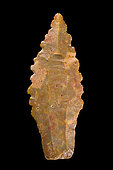 Knife on flint blade. Neolithic period. North Africa. 11.2cm.