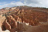 Wide angle of a Bryce canyon national park in the morning, Utah, USA