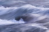 Waves in the Isar river, Pupplinger Au, Geretsried, Upper Bavaria, Bavaria, Germany, Europe