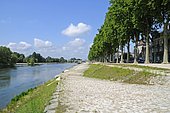 Riverbank, Loire River, Orleans, Loiret, Centre, France, Europe