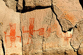Rock paintings in the Jawincha Canyon. Bolivia. Probably between 1200 and 1400.