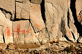 Rock paintings in the Jawincha Canyon. Bolivia. Probably between 1200 and 1400.