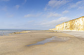 Beach of Veules-les-Roses, Seine Maritime, Haute Normandie, France