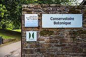 Entrance of Botanical Conservatory Garden of Brest, Finistère, Brittany, France