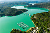 Vouglans Lake, Bridge of Pyle, Jura, France